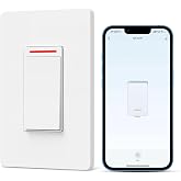 Milfra Smart Light Switch Single-Pole,Smart Switch 2024 New Model 10A,Compatible with Alexa, Siri and Assistant,Voice and Remote Control,Neutral Wire Required,No Hub Required