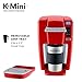 Keurig K15 Coffee Maker, Single Serve K-Cup Pod Coffee Brewer, 6 to 10 Oz. Brew Sizes, Chili Red