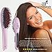Art Naturals Hair Straightener Brush With Bonus Argan Oil 10ml - Best Ceramic, Anti Static, Electric Heating Detangling Hair Brush (2017 Edition)