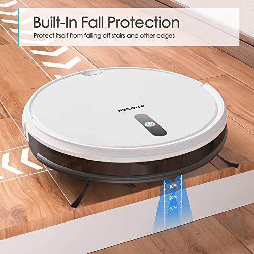Robotic Vacuum, APOSEN Robot Vacuum Cleaner, SelfCharging, 2.7" Ultra