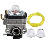 Hilom 753-1225 Carburetor for WYL-240-1 WYL-196 MTD MP425 Troy-Bilt TB575SS TB525CS TB26TB TB475SS TB490BC TB425CS Yardman Bolen Carb Gas Trimmer Replace 753-04296 753-05251