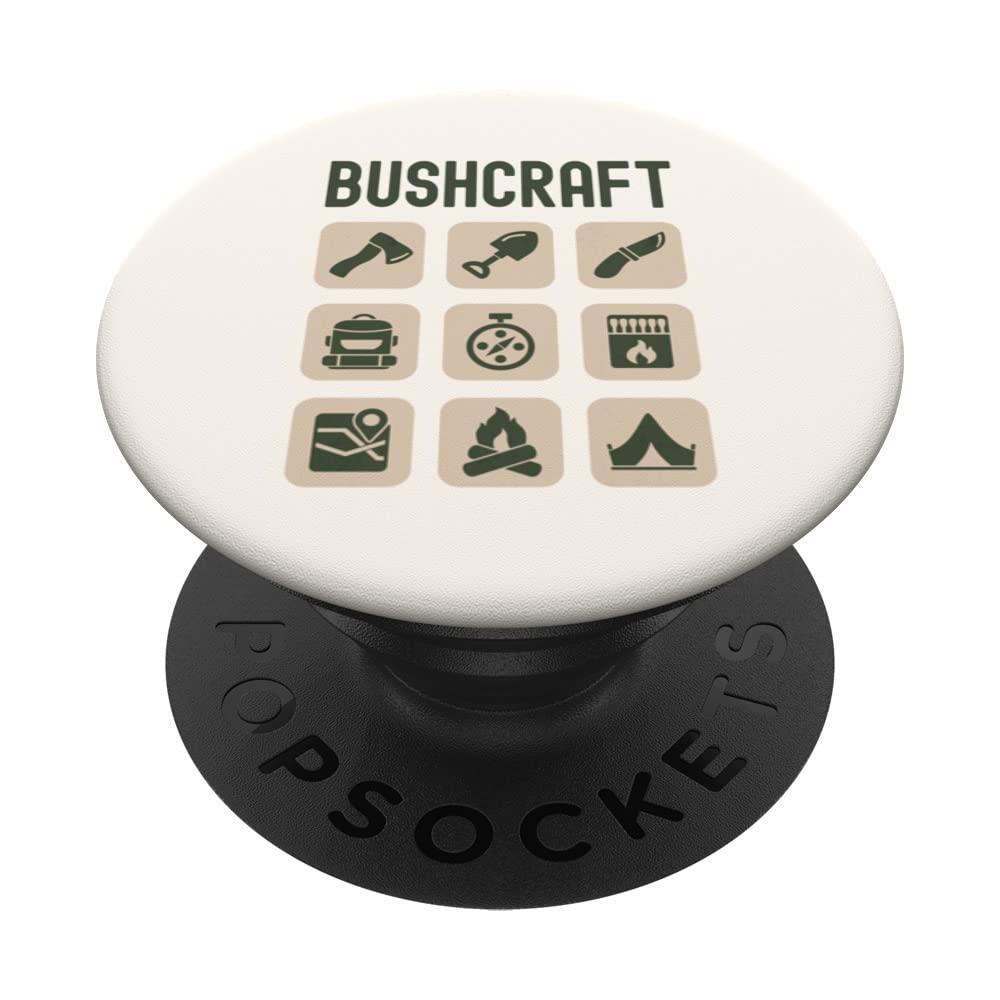 Bushcraft Outdoor Survival Living Nature Camping PopSockets Swappable PopGrip