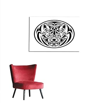 Amazon Co Jp ホームホット 壁紙 オオカミのシンボル オオカミの