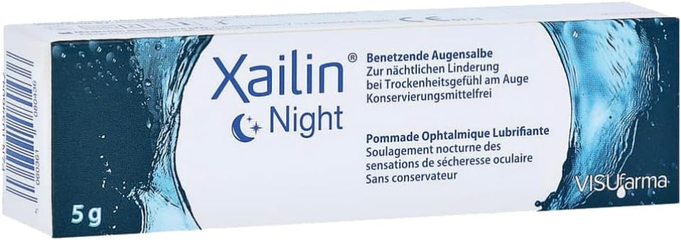Xailin Night Lubricating Eye Ointment 5g Preservative Free