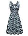 Herou Women Summer Casual Sleeveless Dresses Flower-6 Medium