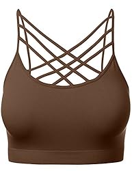 Women's Front Criss Cross Strappy Wirefree Fitness