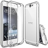 HTC One A9 Case, Ringke [Fusion] Crystal Clear PC Back TPU Bumper w/ Screen Protector [Drop Protection/Shock Absorption Technology][Attached Dust Cap] For HTC One A9 - Clear
