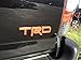 PB-Autoparts Tundra Tacoma 4runner Trd Badge Decal Emblem ABS Matt Black Size 12.5x3.5cm