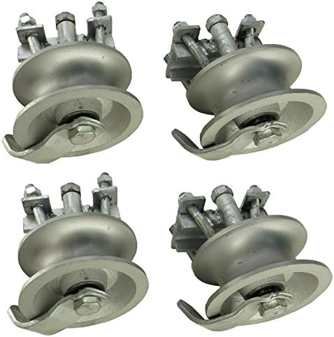 Rear Pipe Track Wheel for Chain Link Sliding gates by Fitt Rite Hardware-2 Pair