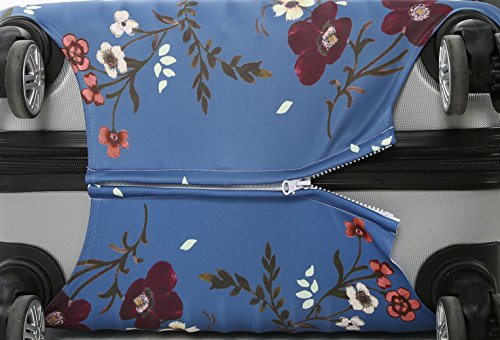 Fvstar Washable Luggage Cover Protector Spandex Suitcase Cover for Travel (M (22-24 inch Luggage), Color 26)