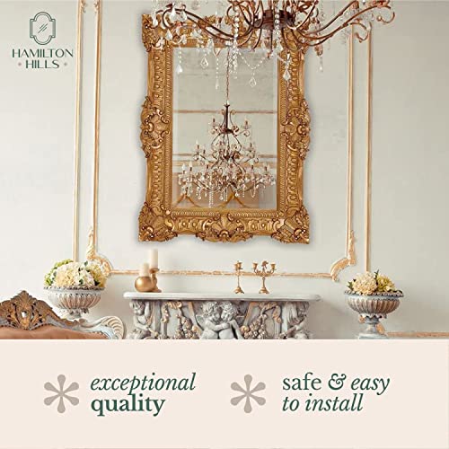 Hamilton Hills 30x40 inch Large Ornate Gold Framed Rectangular Baroque