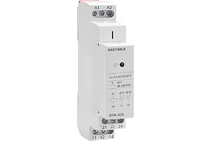 GAEYAELE Intermediate Relay Auxiliary Relay 8A 2SPDT Din Rail Switch Relay(GR8-208,AC/DC 24V)