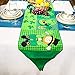 Jovitec Saint Patrick's Day Clover Table Runner Green Shamrock Table Runner for Saint Patrick's Day and Springs, 1 Pack