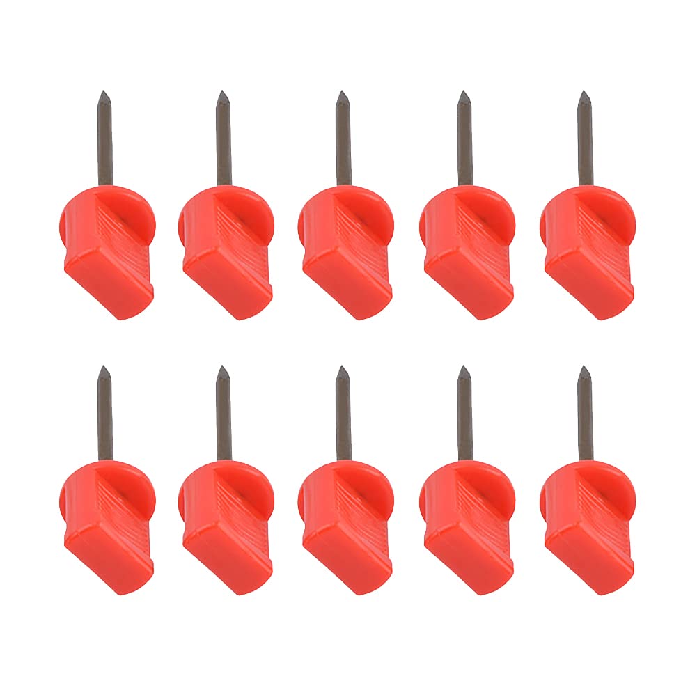 HugeDE 10 Pcs Manganese Steel Target Nails Archery Target Face Pins Shooting Target Pins Archery Hunting Nails for Paper Foam Targets