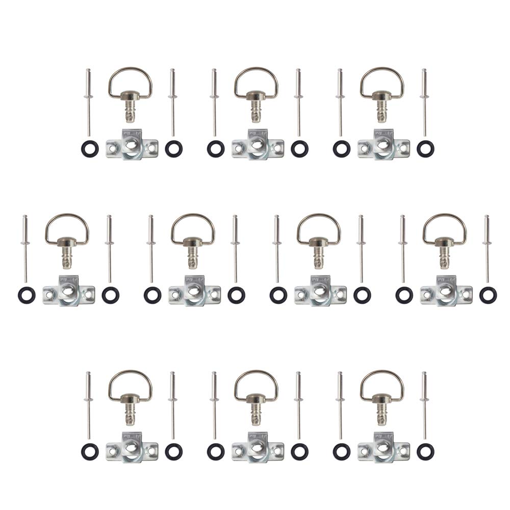 MOTO4U Motorcycle Race Fasteners Quick Release D-Ring 1/4 Turn Race ...