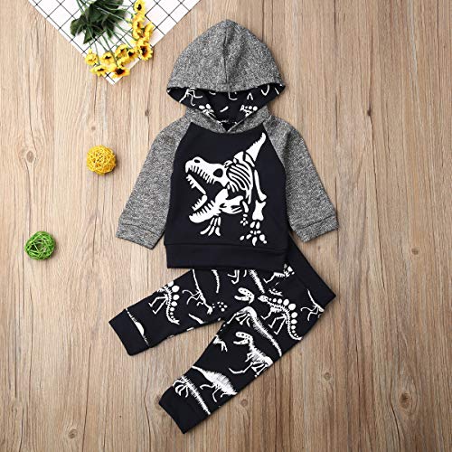 Hailouhai Peuter Baby Jongens Outfits Set Lange Mouw Lady Killer Gedrukt Hoodies Top + Lange Leggings Camouflage… - Image 3