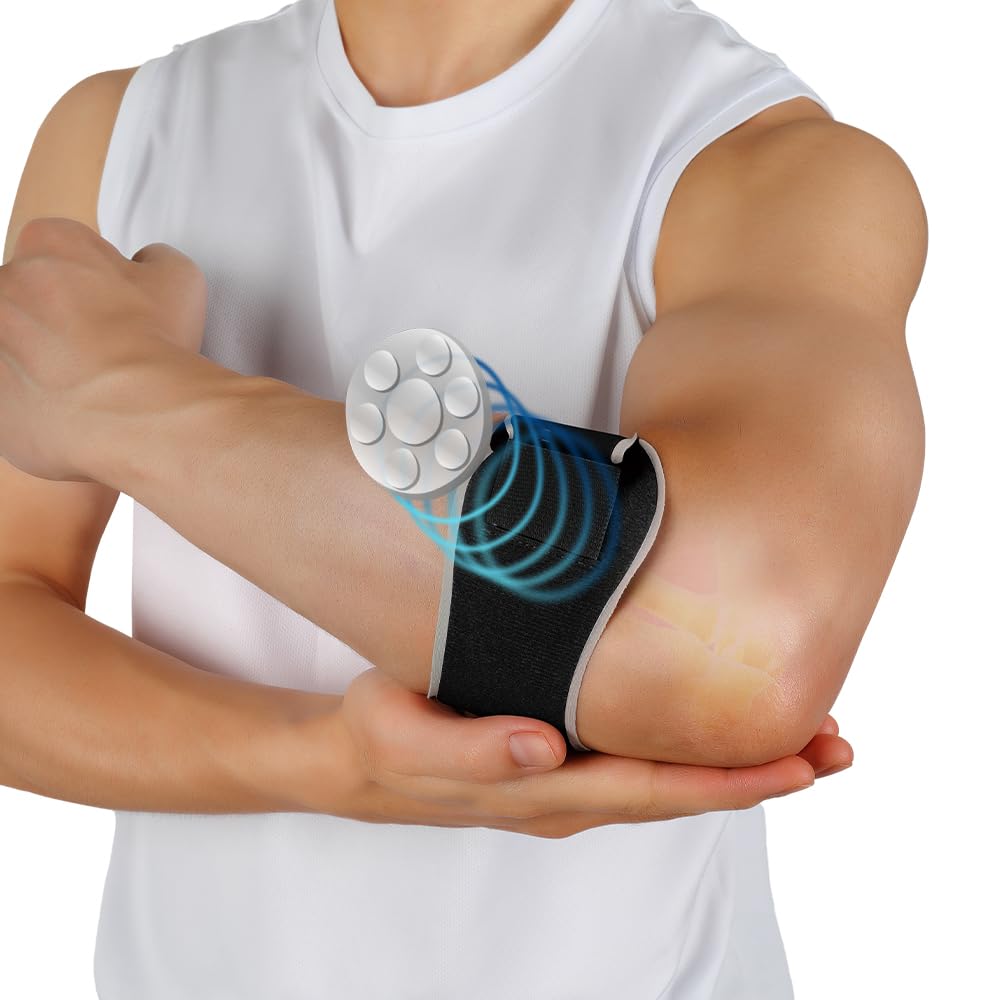 FORTEMOTUS Elbow Brace Support Strap, Tennis Elbow Support Brace for Elbow Discomfort and Tennis Elbow Support with Removable Pad, Golfers & Tennis Elbow Straps