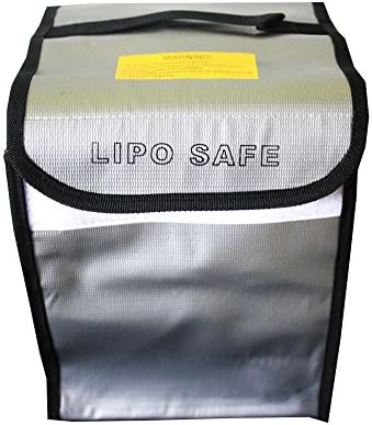 Fireproof Lipo Safe Bag RC Drone/Car Lipo Battery Guard Safe Bag Pouch Sack for Charge &amp; Storage 195x200x210mm XL Size for 9pcs Lipo Battery
