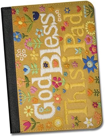 "God Bless This iPad" FAUX Needlepoint iPad Air / iPad Air 2 Folio Case By Little Brick Press