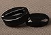shijian Simple Plain Black Alloy Kashira Fuchi Sleeve for Japanese Katana Wakizashi Sword