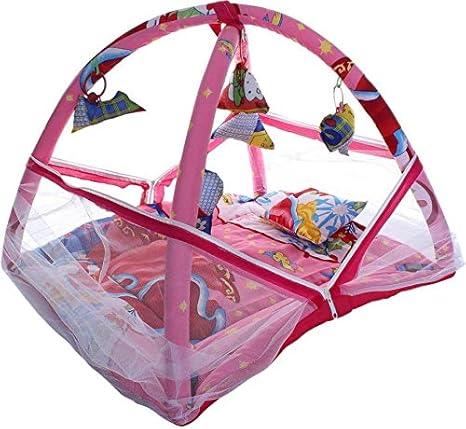 baby play gym with mosquito net