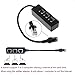 RJ45 Male to 3 x Female LAN Ethernet Splitter Adapter Cable, Network RJ45 Splitter Adapter 1 to 3 Port Ethernet Socket Connector Switch for CAT 5 CAT 6 Cat7 (Black)