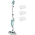 Polti Vaporetto 3 Clean Stoomdweil en steelstofzuiger zonder zak, met handstoomreiniger, 3 in 1, inclusief 12 accessoires, 1800 W, wit/grijs