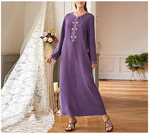 LCKJ Purple Abaya Dubai Turkey Muslim Fashion Hijab Dress European Islam Clothing Maxi Dresses For Women Musulman (Color : Purple dress, Size : Medium) price in UAE | Amazon UAE | kanbkam LCKJ Purple Abaya Dubai Turkey Muslim Fashion Hijab Dress European Islam Clothing Maxi Dresses For Women Musulman (Color : Purple dress, Size : Medium) price in UAE | Amazon UAE | kanbkam