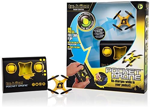 TX Juice Pocket Drone - The only mini Quadcopter with Pocket charging case! - Toys for children and adults by TX Juice