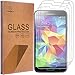 Mr.Shield [3-PACK] Designed For Samsung Galaxy S5 [Tempered Glass] Screen Protector [Japan Glass With 9H Hardness] with Lifetime Replacement