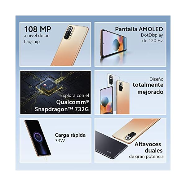 Xiaomi-Redmi-Note-10-Pro-Smartphone-664GB-667-120Hz-AMOLED-DotDisplay-Snapdragon-732G-108MP-Quad-Camera-5020mAh-Gradient-Bronze-UK-Version-2-Years-Warranty Xiaomi Redmi Note 10 Pro - Smartphone 6+64GB, 6,67” 120Hz AMOLED DotDisplay, Snapdragon 732G, 108MP Quad Camera, 5020mAh…