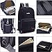 Auelife Packable Backpack, Multipurpose Lightweight Water Resistant Black Hiking Daypack for Travel/Camp