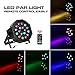 Battery Stage Lights Package, OPPSK 18LED RGB Par Lights Battery Power 4 Pack 5-15Hours Playing Remote DMX Control for DJ Wedding Party Stage Lighting