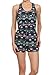 Junior's Multi-Patterned Button-Up Racerback Romper, Multi 1, M