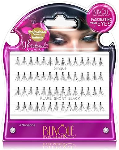 KASINA Professional False Lashes , Individuals, #FS, Flare Short, Pack of 6