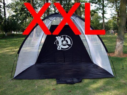 New XXL GOLF Practice Driving Hitting NET Cage Training Mat Aid driver or irons