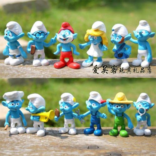 NEW 12PCS The Smurfs Picnic Action Figure Toy Set #2