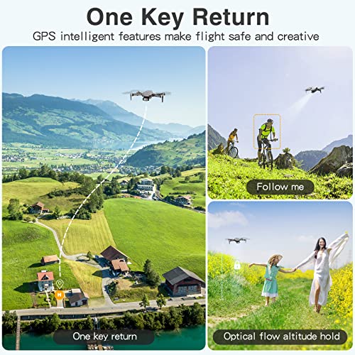 FERIETELF B12 GPS Drones with 4K Camera for Adults, Under 250g