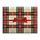 Classic Plaid Jumbo Rolled Gift Wrap- 72 sq. ft