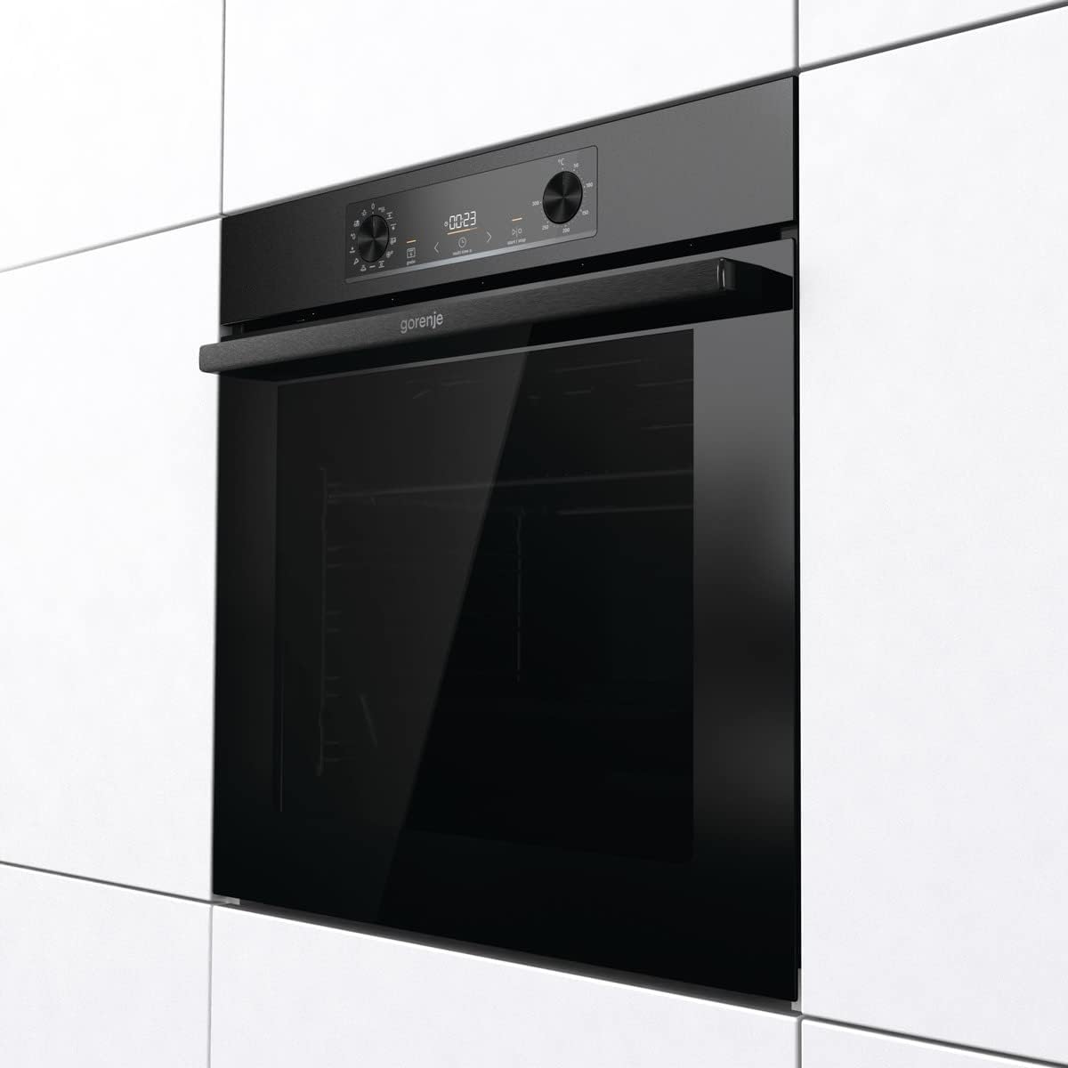 Gorenje OptiBake BOS6737 E02B Einbau-Backofen / 77L / AquaClean/Heißluft/ExtraSteam/AirFry/PerfectGrill/Pizzamode 300°C/Schwarz 6