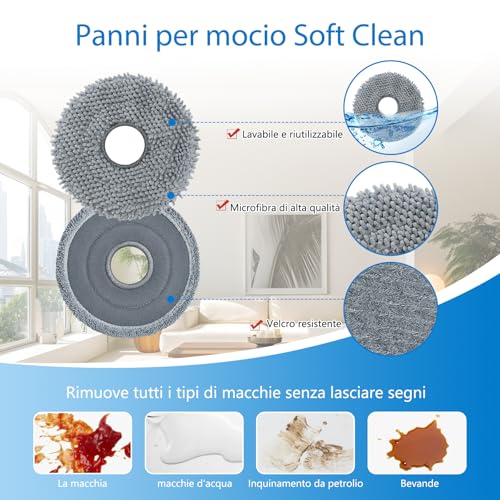 QV 35A Accessories for Roborock QV35A / QV 35S / QR 598 / QR 798 Robot Vacuum Cleaners, 1 Main Brushes, 6 Pads, 6 HEPA Filters, 6 Side Brushes, 6 Dust Bags, 2 Cleaning Tools