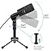 USB Condenser Microphone, Plug & Play Home Studio Recording Podcast Microphone with Stand for PC/Computer Recording Skype, YouTube, Google Voice Search, Games(Windows/Mac), Live Broadcasting
