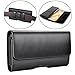 Samsung Galaxy J7 (2017) Case,Galaxy J7v Case/ J7 Prime Case/ J7 Sky Pro Case/ J7 Perx Case Dlames Leather Holster Belt Clip Case Cover ( Fit with a TPU/Thin Case on ) - Black