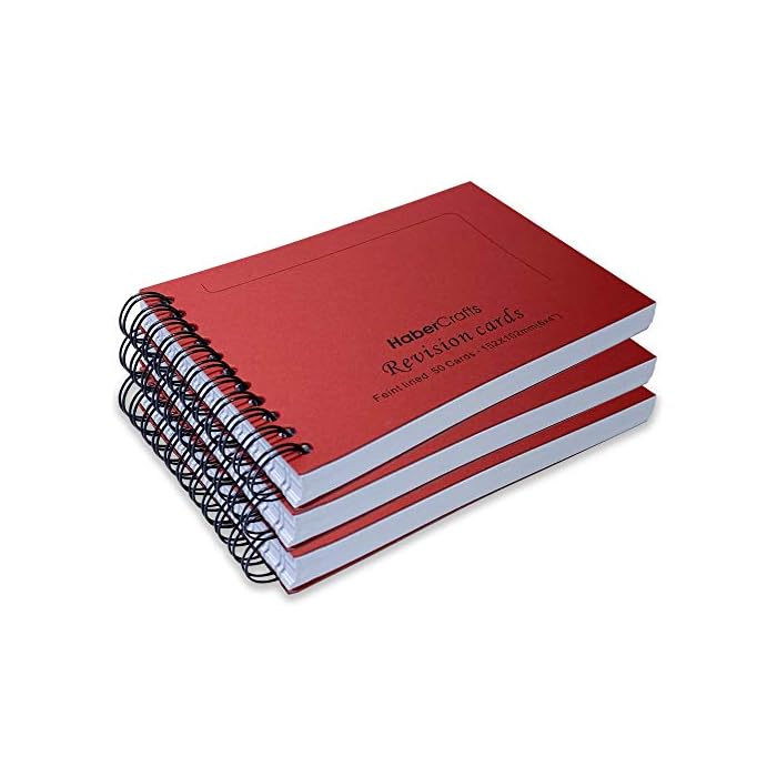 Buy Flashcards Revision Book Study Cards Ruled Notepad Notebook Index