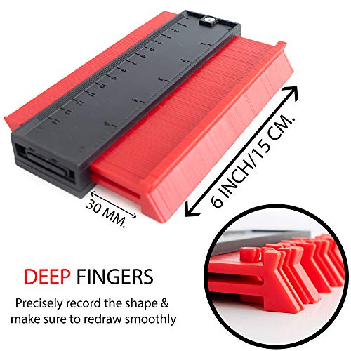 image for Coltinent Contour Duplicator Gauge Tool - Precise Shape Outline Duplic