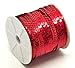 PEPPERLONELY Brand, 100 Yard Roll Red Color Flat Bling Sequins Spool String 6mm(1/4