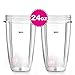 2 Pack 24oz.Large Tall Cup for NUTRIBULLET 600W & 900W