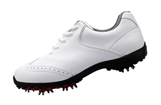 PGM Damen Wasserdichte Golfschuhe mit Spikes