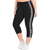 RITERA Plus Size Leggings for Women High Waist Capri Legging Oversized Stretchy Workout Pants XL-5XL