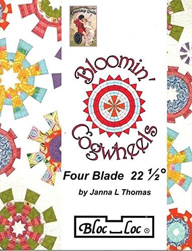 Bloomin' Cogwheels by Janna L. Thomas of Bloc Loc - Lessons and Four Blade Ruler by_afquiltsetc
